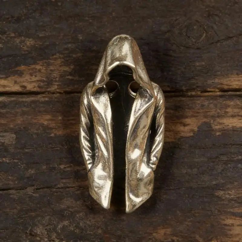 New Retro Alloy Hooded Figure Paracord Bead Solid Durable For DIY Bracelet Keychain Jewelry Making