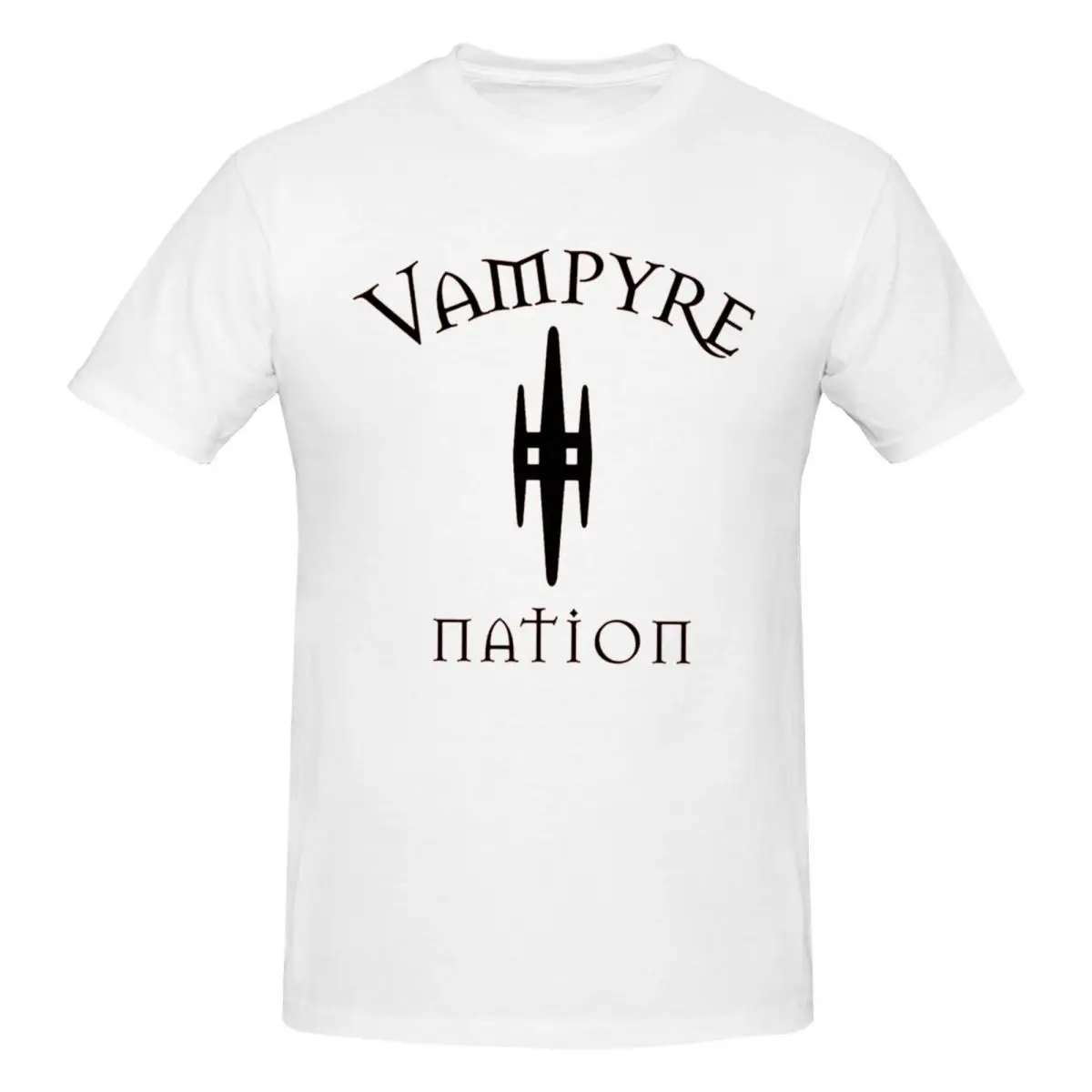 Vampyre Nation Logo For Red Men T-Shirt Fashion Plus Size T Shirts Men's O-Neck Cotton Tees Short Summer Male