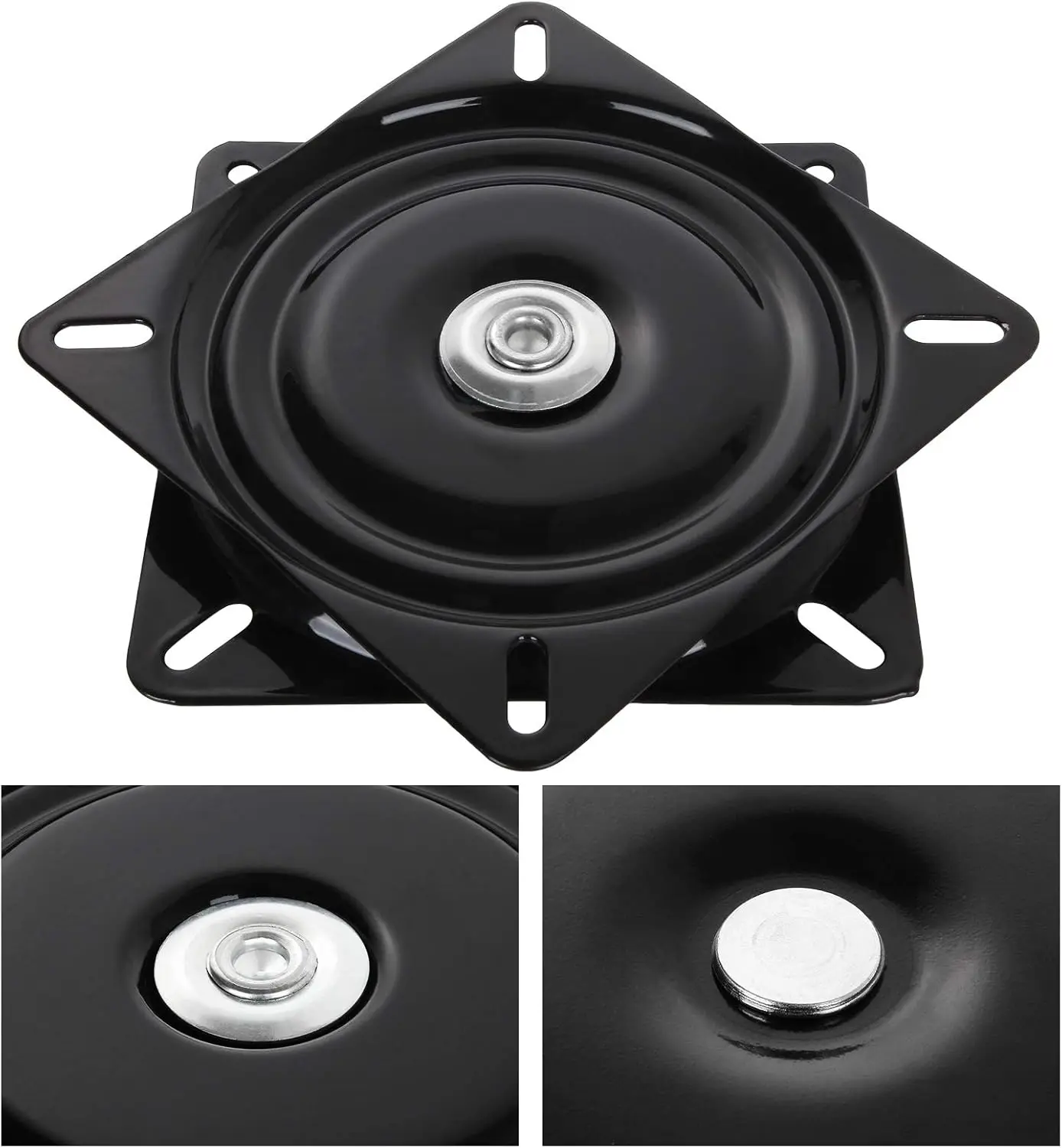 

2 Pack 8 Inch Heavy Duty Bar Stool Swivel Replacement, 500lbs Capacity 360 Degree Square Swivel Chair Base Mechanism Seat Swivel