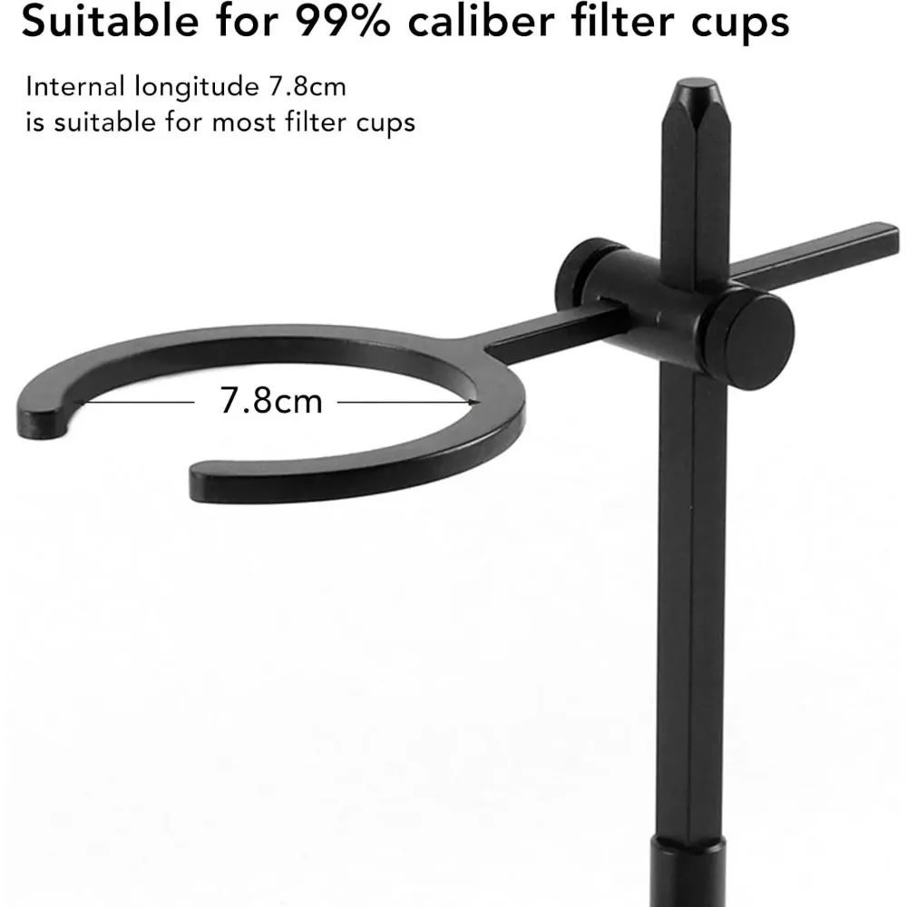 AUNMAS Adjustable Aluminum Alloy Pour Over Coffee Stand Dripper Station, Easy To Operate, Portable for Home and Office Use