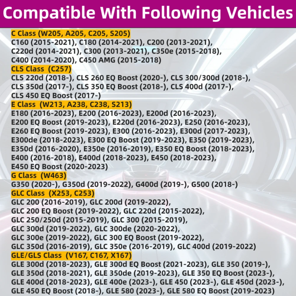ل C300 2015-2025 ، GLE350 GLE450 GLS580 GLS450 GLE53AMG G63AMG G550 2019-2025 WESTGUARD فلتر هواء المقصورة A1678350400 2058350147 #6