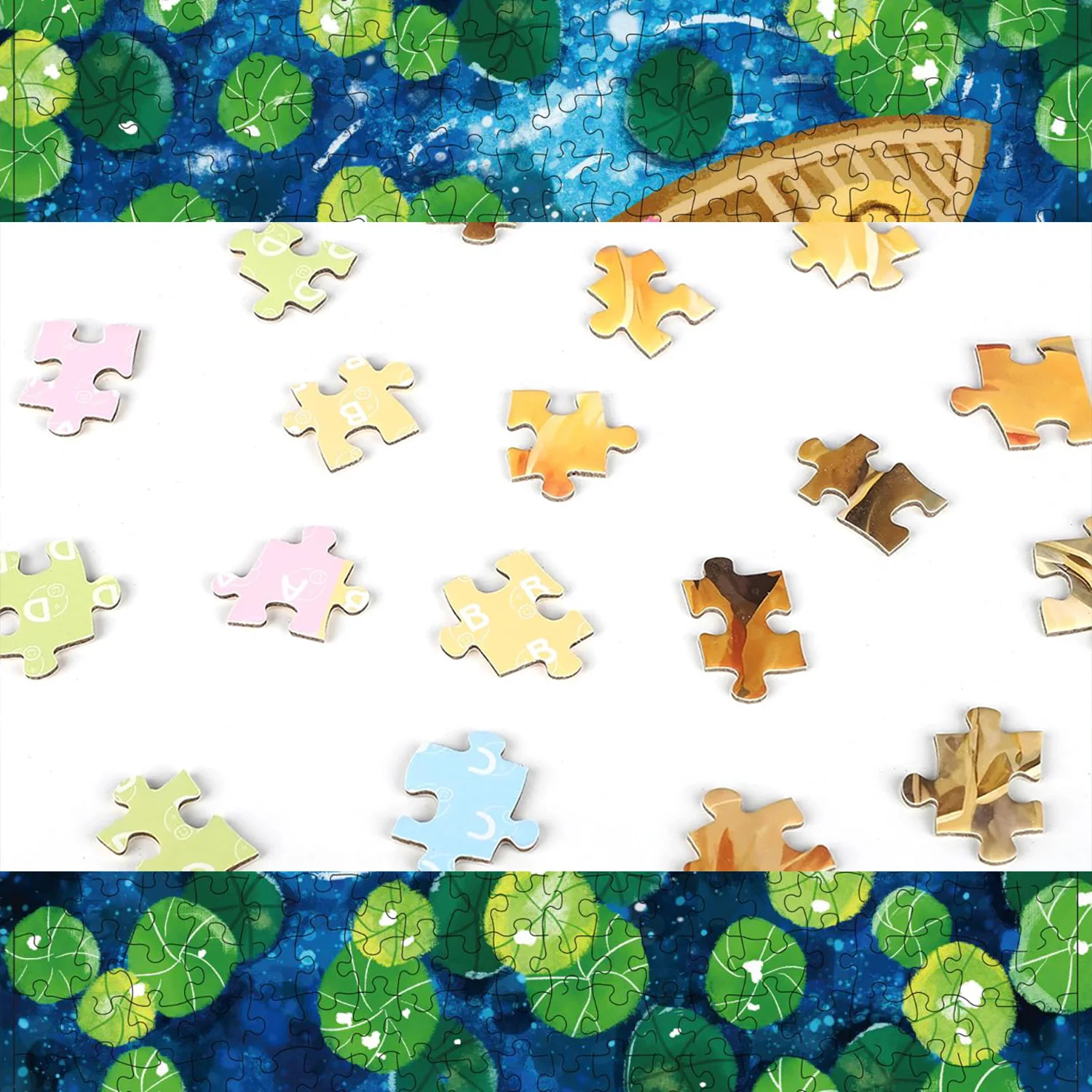 500 قطعة من ألغاز الصور المقطوعة على الأرض من مادة البحر الأزرق للبالغين ألعاب ديكور المنزل ألعاب تعليمية ممتعة للعائلة للأطفال #4