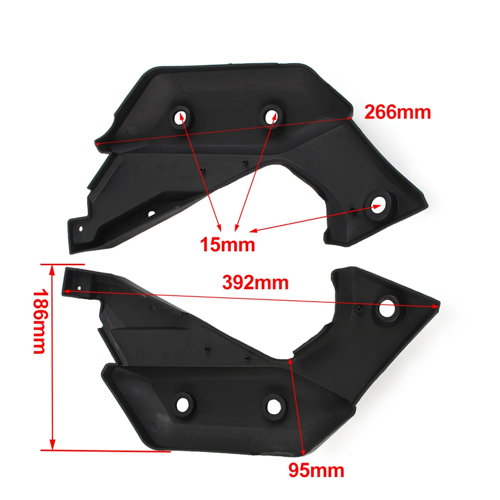 Matte Black Motorcycle Side Panel Raw Fairing Bodywork Frame Cowls Cover For Yamaha XJ6 2009 2010 2011 2012 ABS Plastic