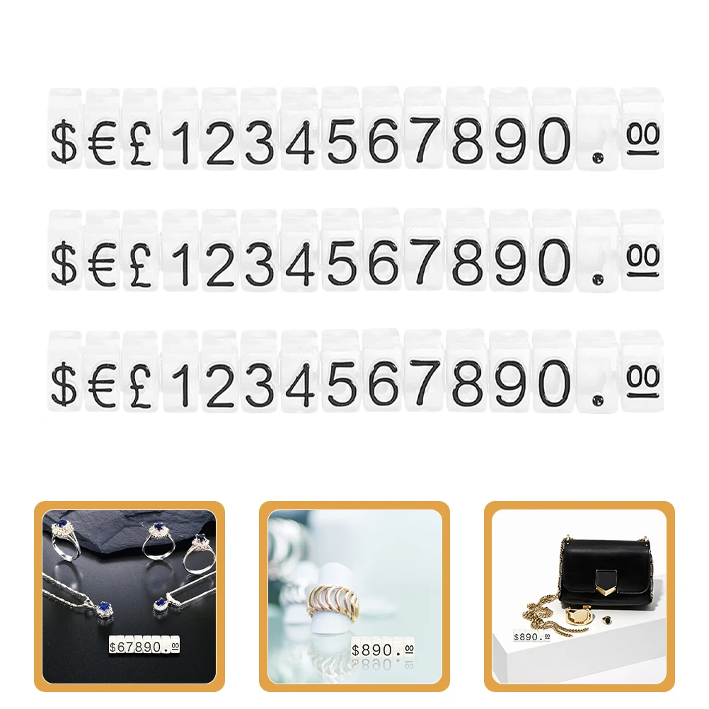 15 قطعة عرض السعر مكعب قابل للتعديل عدد شارة السعر للمجوهرات الساعات الفواكه التجزئة عداد سطح أملس حواف مدورة