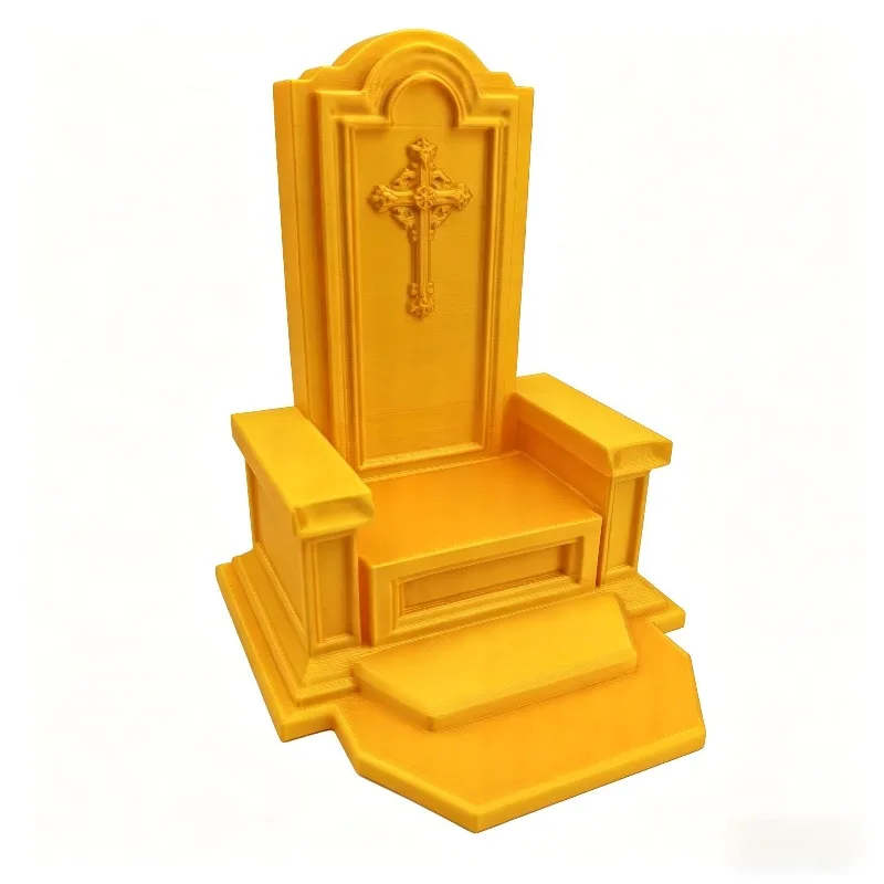 Creative simulation mini throne miniature doll house furniture ornament artistic figure