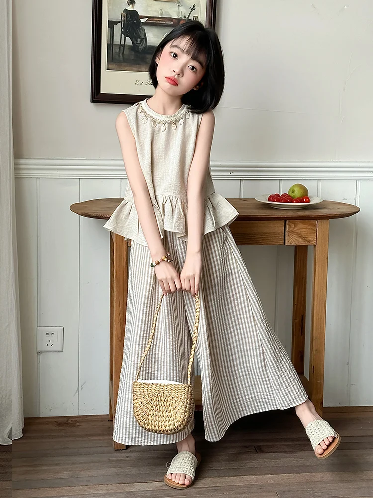 completo-estivo-per-bambine-in-cotone-e-lino-pantaloni-a-gamba-larga-e-top-stile-casual-da-vacanza-abbigliamento-per-bambini-outfit-senza-maniche-in-due-pezzi