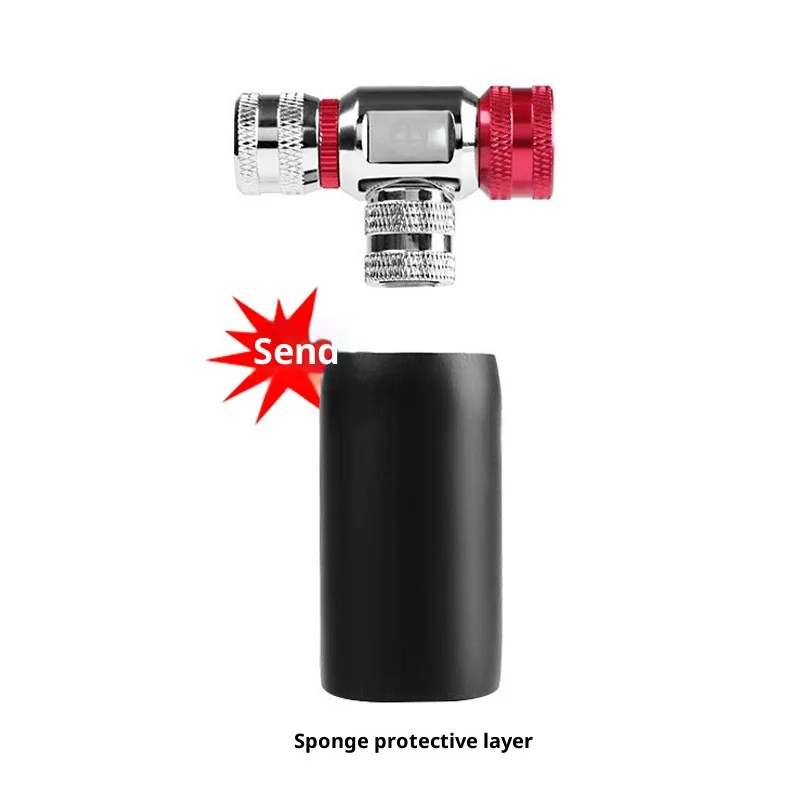 AliExpress OFFBONDAGE Mini Bicycle CO2 Pump Portable Tire Inflator Schrader Presta FV Adapter MTB Road Bike Aluminum Alloy Automatic Pump