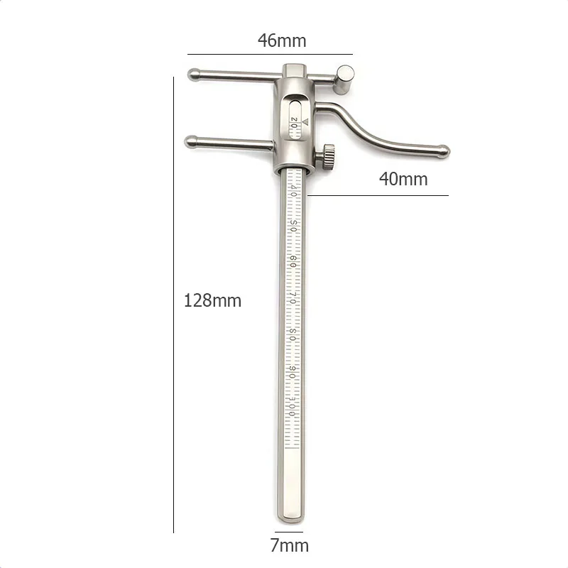 Device Sliding Caliper Gauge Dental Intermaxillary Distance Measuring FullMouth Suction-Retained Occlusal Implant Guide Material