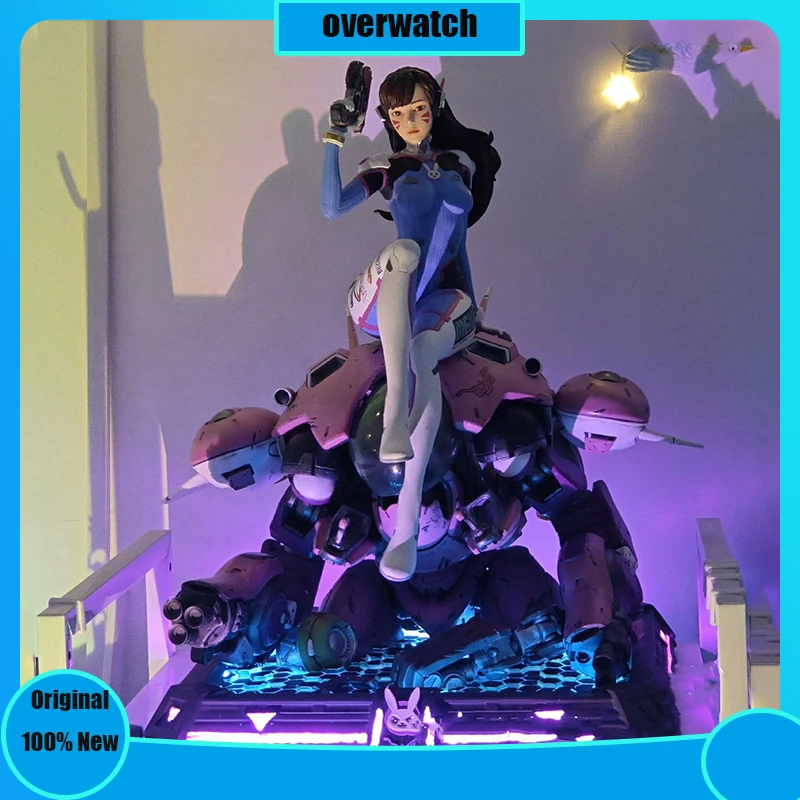 MKE overwatch Mecha hero Action Figures DVA Statue Anime Figure PVC Collectible Model Toys Ornaments Desktop Gifts In Stock