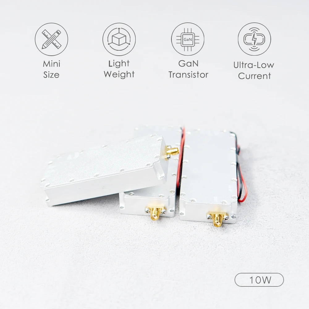 10W Lage Hoogte Defensie RF Modules Eindversterkers 120-200MHZ300-400MHZ200-300MHZ1.2G1.5G2.4G5G3250-3350MHZ 2.2G