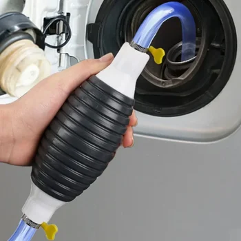 Pompe à carburant manuelle à haut débit, Siphon manuel pour voiture et moto, eau, réservoir de poisson, huile, essence, Diesel, outil de transfert de liquide