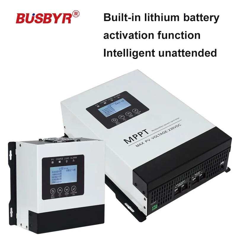 

12V-96V Auto MPPT 30A 60A 120A Solar Charge Controller 230V LCD Touch For Lifepo4 Lithium GELLead Acid Home Solar Panel