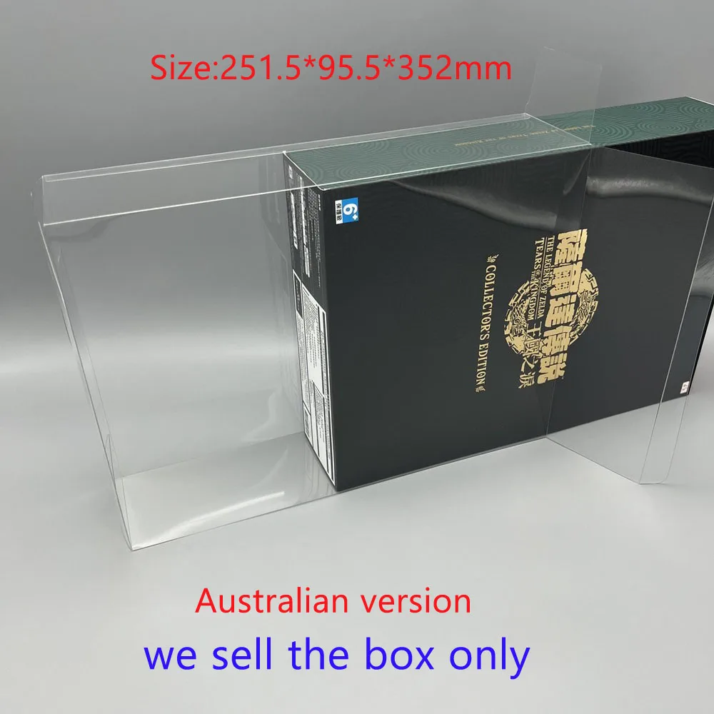 صندوق غطاء PET شفاف للتبديل NS لـ The Legend of Zelda: إصدار لعبة Tears of Kingdom Collector's Edition Storag