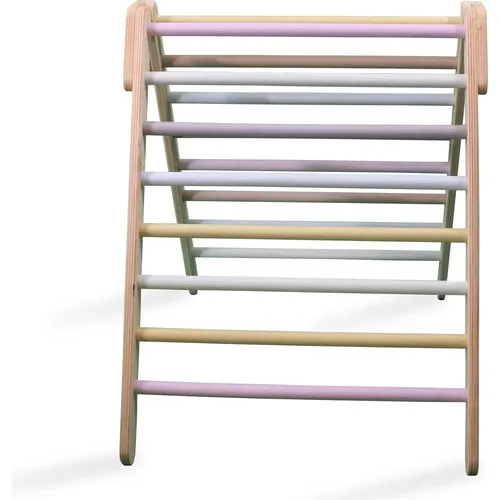 Escalera triangular plegable de madera para escalada, escalador de Pikler marmoleado, fácil de almacenar, adecuada para niños pequeños