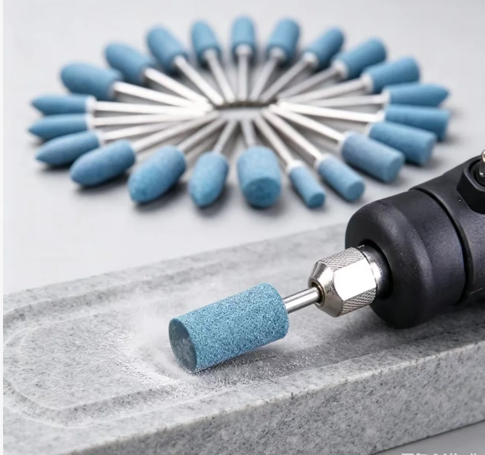 10 Pcs Blue Hardened Grinding Wheel Polishing Head for Rotary Power Tools Electric Grinding Abrasive Polishing Tool