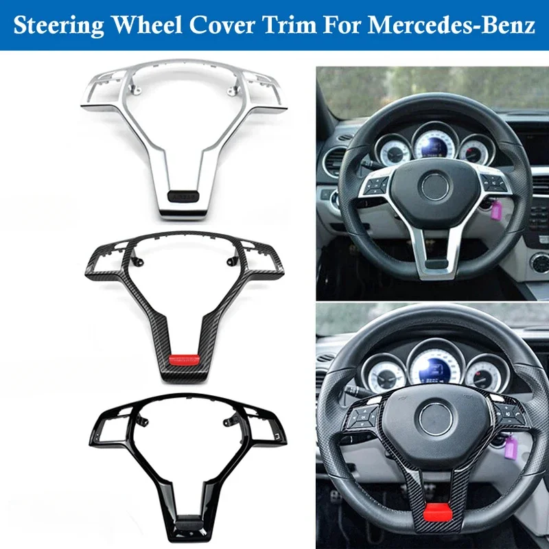 

Car Steering Wheel Chrome Panel Cover Trim For Mercedes For Benz AMG A B C E GLK GLA CLA CLS Class W176 W246 W204 W212 W156 W117