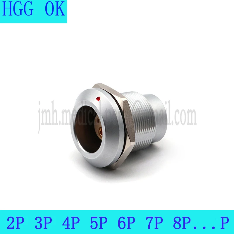 

Compatible HGG 0K 2 3 4 5 6 7 9P Waterproof Connector Vacuum Sealed Push-pull Self-locking Female Socket Apply To 0K Serie Plug