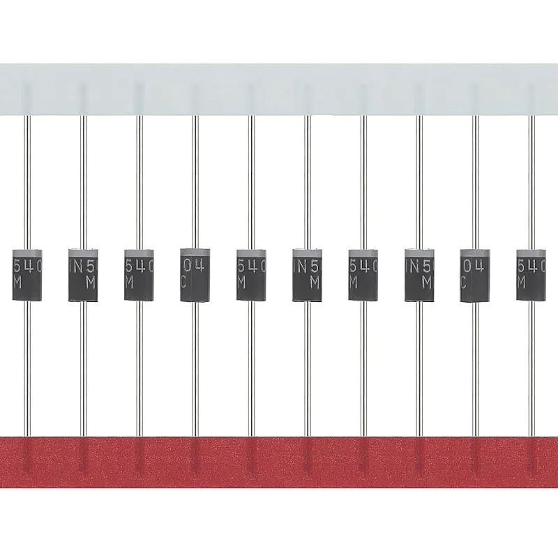 1N5404 المعدل ديود 3A 400 فولت IN5404 المعدل ديود 5404 محوري DO-201AD 3A 400 فولت الثنائيات المعدل الثنائيات السيليكون حزمة من 50