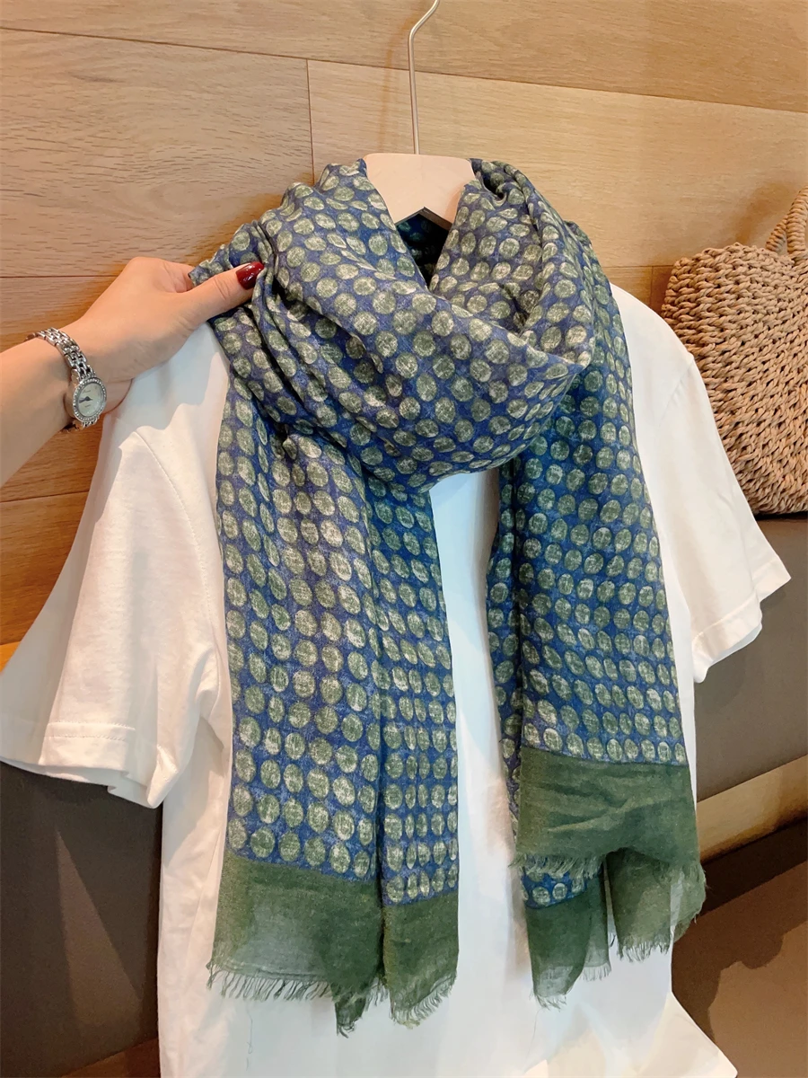 

Thin Cotton and Linen Scarf Women's Versatile Silk Scarf Long Yarn Scarf Summer Sun Protection Large Shawl Air Conditioner Towel