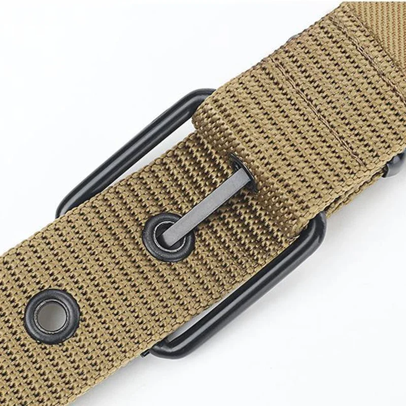 Men's Alloy Pin Buckle Belt Women High Quality Student Youth Nylon Canvas Waist Strap Belt for Jeans Luxury Designer Cummerbunds