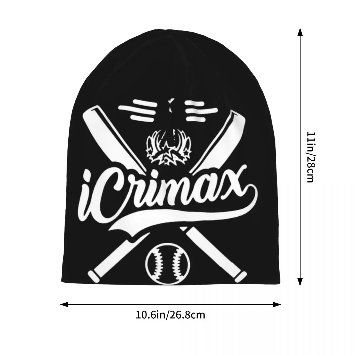 Boné de parede e arte vintage Icrimax para adulto, skullies de rua, gorros, chapéu, capota quente e de uso duplo, primavera