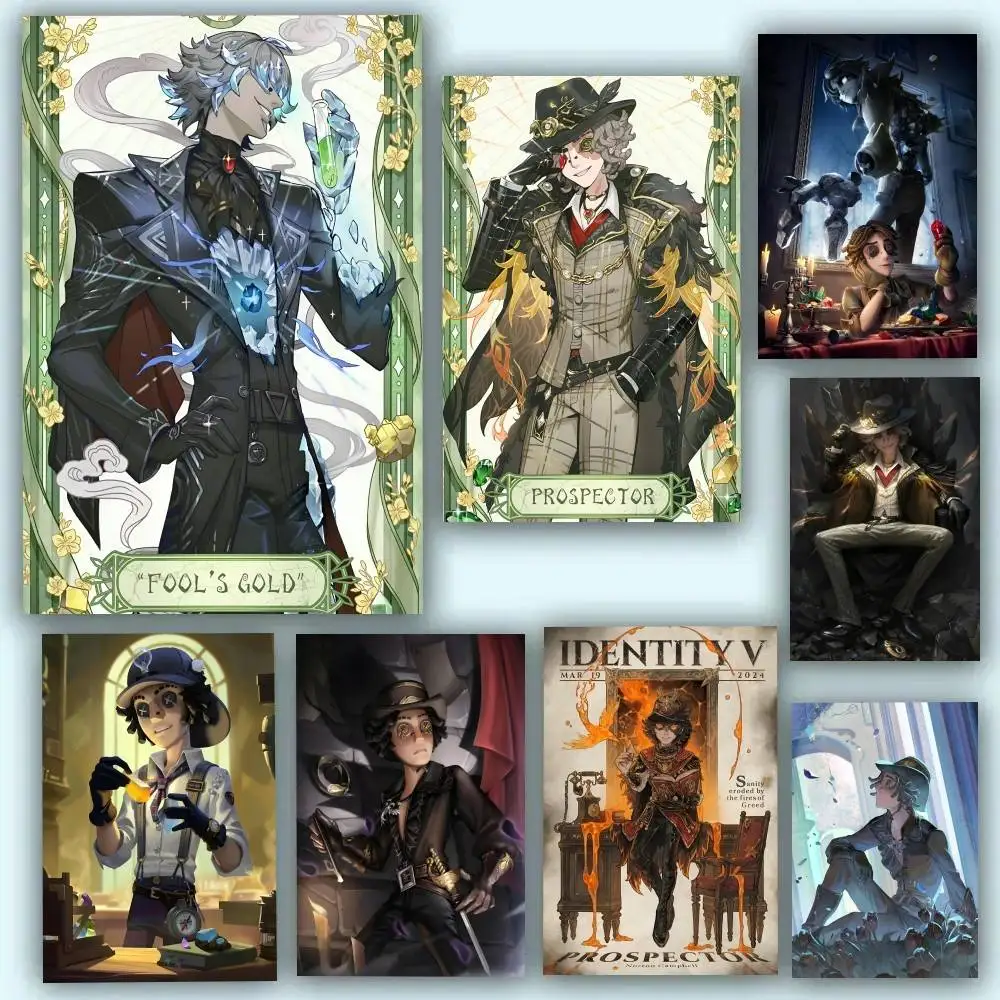 Anime Game Identity V Norton Campbell Posters Self Adhesive Waterproof Ideal For Living Room Bedroom Bar Decoration