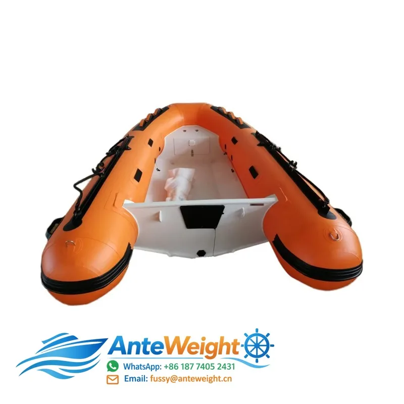 3.5M PVC Aluminum Rib Boat 350 Motor PVC Inflatable Boat Double Model Outboard Combo Set Fishing Rowing Lake Sports Surfing
