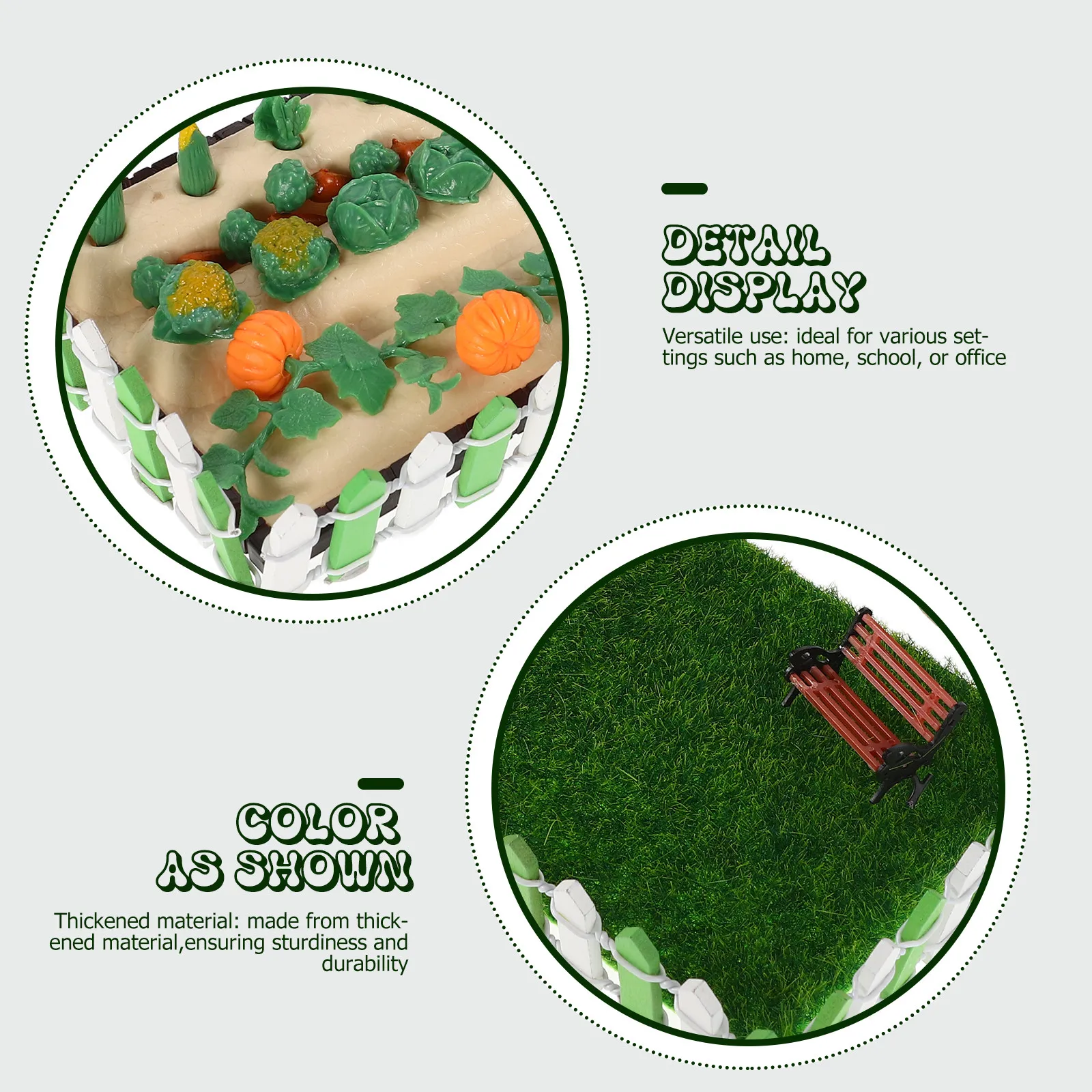 1Set Realistic Miniature Farm Supplies for Micro Landscape Sand Table Accessories Mini House Farm Supplies Decoration Micro