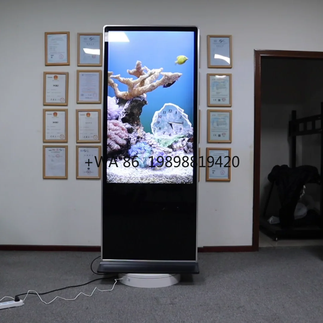 Gids Android Mediaspeler Inches HD LCD Digital Signage Reclame Touchscreen Marktpoort