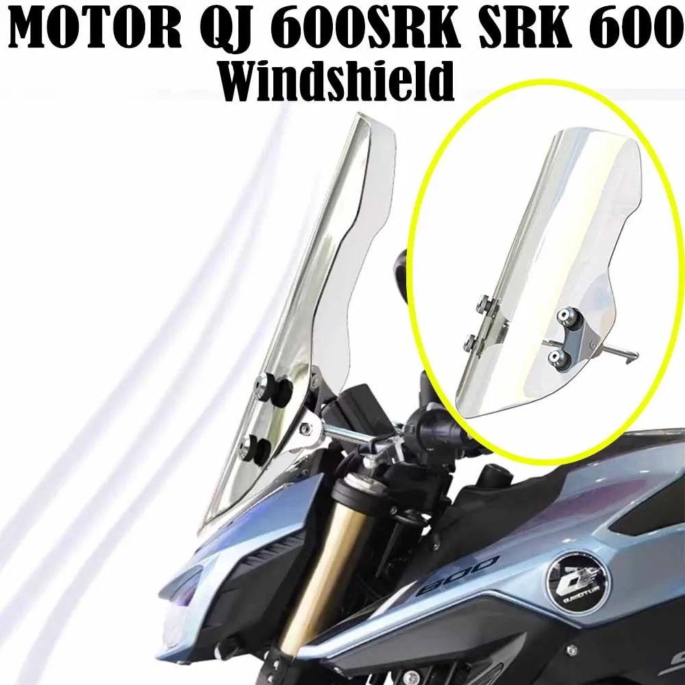 QJMOTOR QJ SRK600 Accessories Windshield Sports Windshield Wind Deflector Suitable For MOTOR QJ 600SRK SRK 600