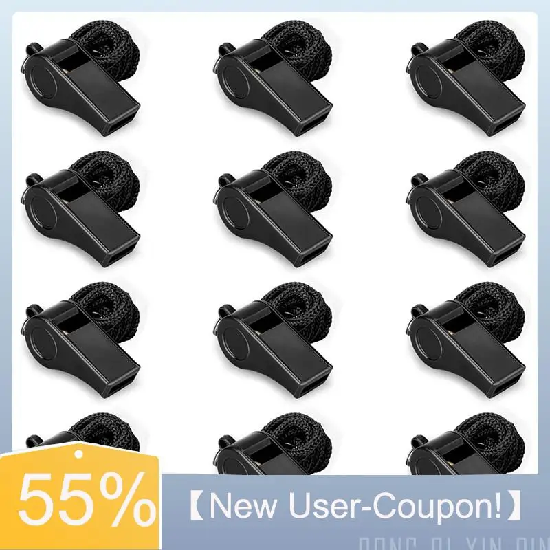 

【Купон для новых пользователей!】12 спортивных свистков с ремешком, для тренеров, судей, офицеров, с громким и четким звуком.