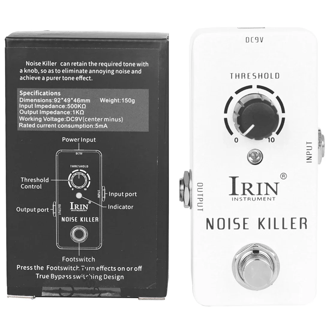 

IRIN Noise Killer Electric Guitar Effect Pedal Eliminate Noise Retain The Required Tone True Bypass Pedals RS-15 Guitar Parts