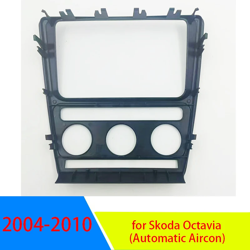 Radio Panel Dash Fascia Plate Frame for Skoda Octavia (Automatic Aircon) 2004-2010 Adio Dvd Stereo Cd Panel