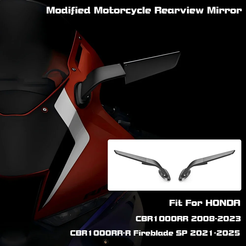 

CNC Rotatable Wind Swivel Rear view Mirrors For Honda CBR 1000 RR CBR 1000RR CBR1000RR CBR1000RR-R Fireblade SP 2008-2025