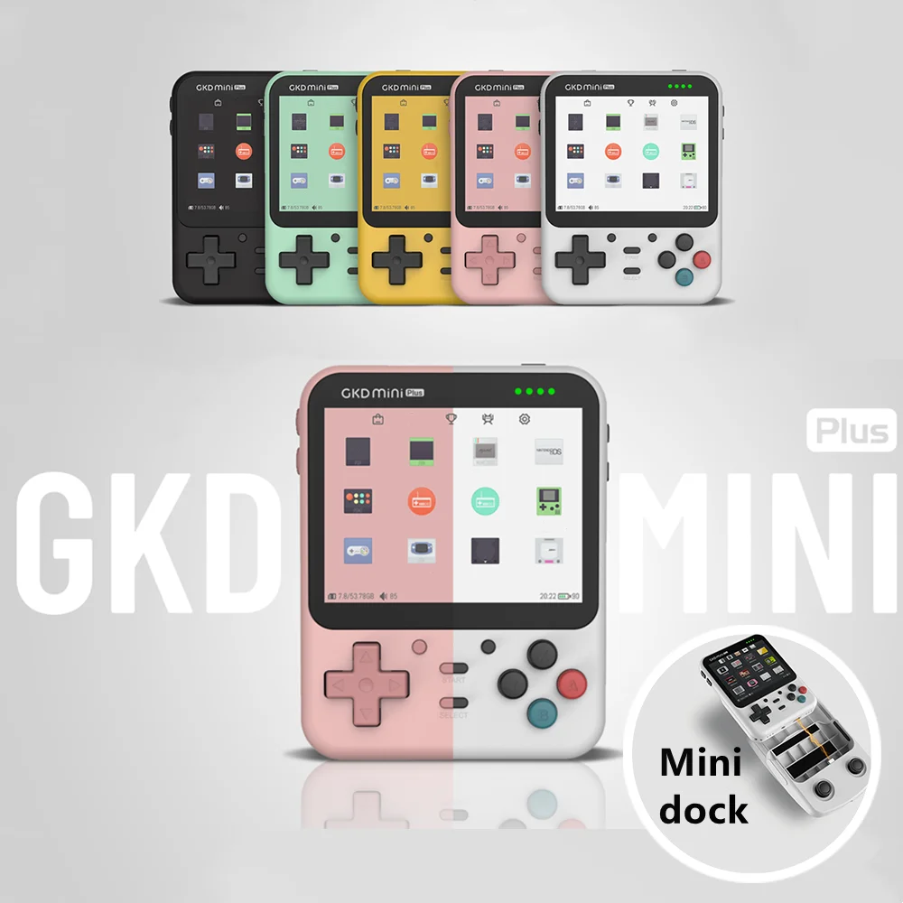 GKD MINI Plus Retro Video Game Console RK3566 IPS Screen WIFI Bluetooth Connection 3000mAH ZPG Open Source PS Game Player