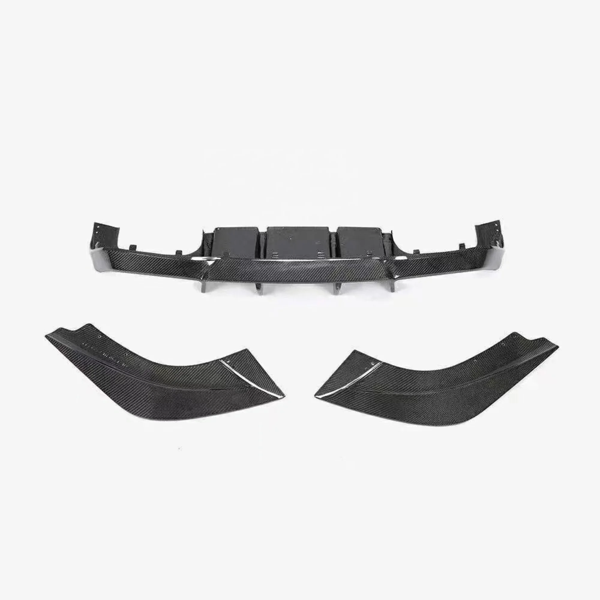 V Style F22 F87 Carbon Fiber Rear Bumper Lip Diffuser For BMW M2 M2C F87 Carbon Fiber Rear Lip Splitters Spoiler Lip 2014-2020