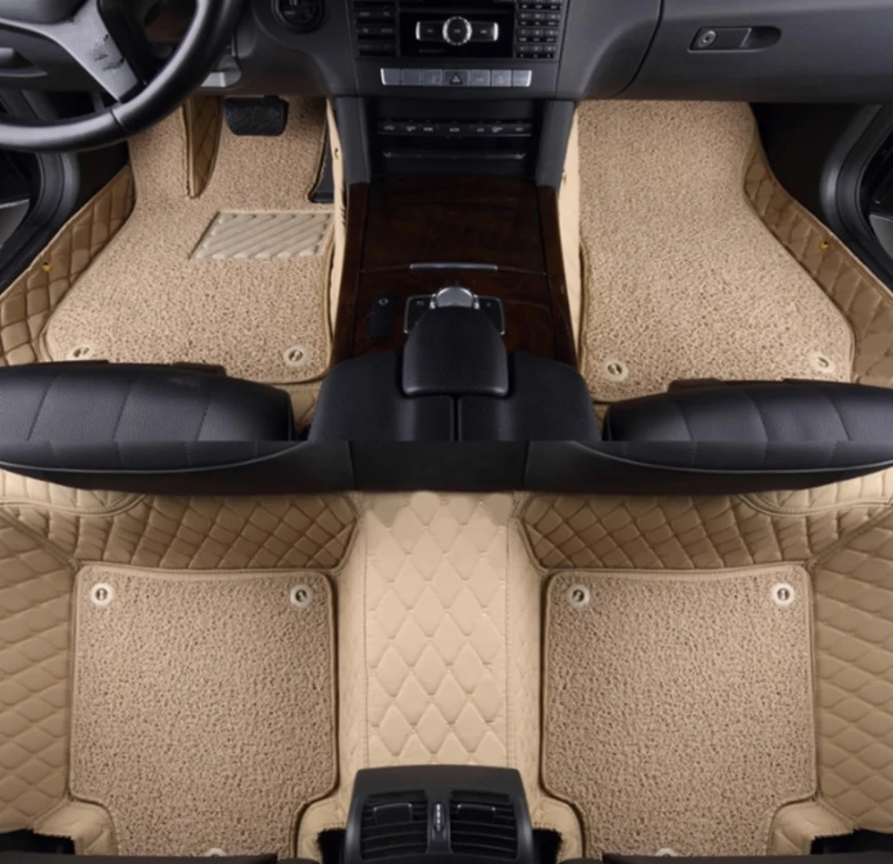 Custom special car floor mats for Mercedes Benz E 200 220d 300 450 Estate S214 2026-2024 durable double layers carpets for E300