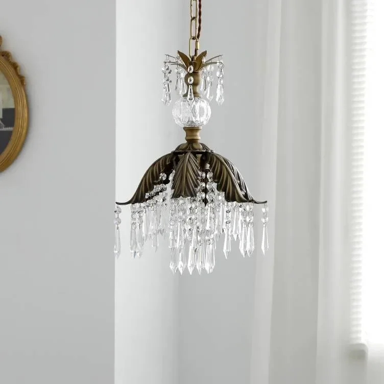 French Pastoral Vintage Dining Room American Pre-loved Bedside Cloakroom Crystal Chandelier room decor