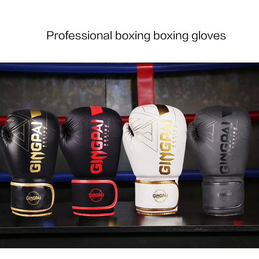 

6 8 10 12 14 OZ PU Kick Boxing Gloves Karate Muay Thai Guantes De Boxeo Free Fight MMA Sanda Training For Adults Men Women