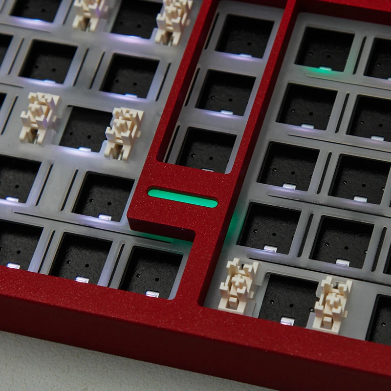 Kit de clavier mécanique SCC100, Tri-mode personnalisé, sans fil, Bluetooth 2.4g, échange à chaud, Structure à dégagement rapide, alliage d'aluminium CNC