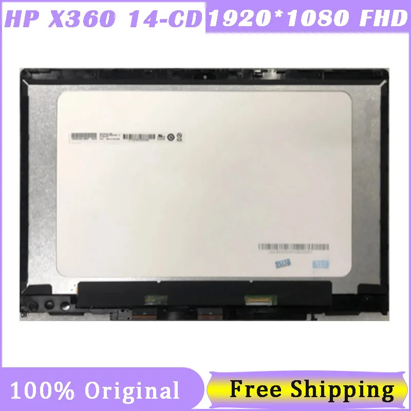 14 Inch Touch Screen For HP Pavilion x360 14-CD 14M-CD0001DX 14T-CD000 L18192-001 Digitizer Assembly With Touch Board FHD 30 Pin