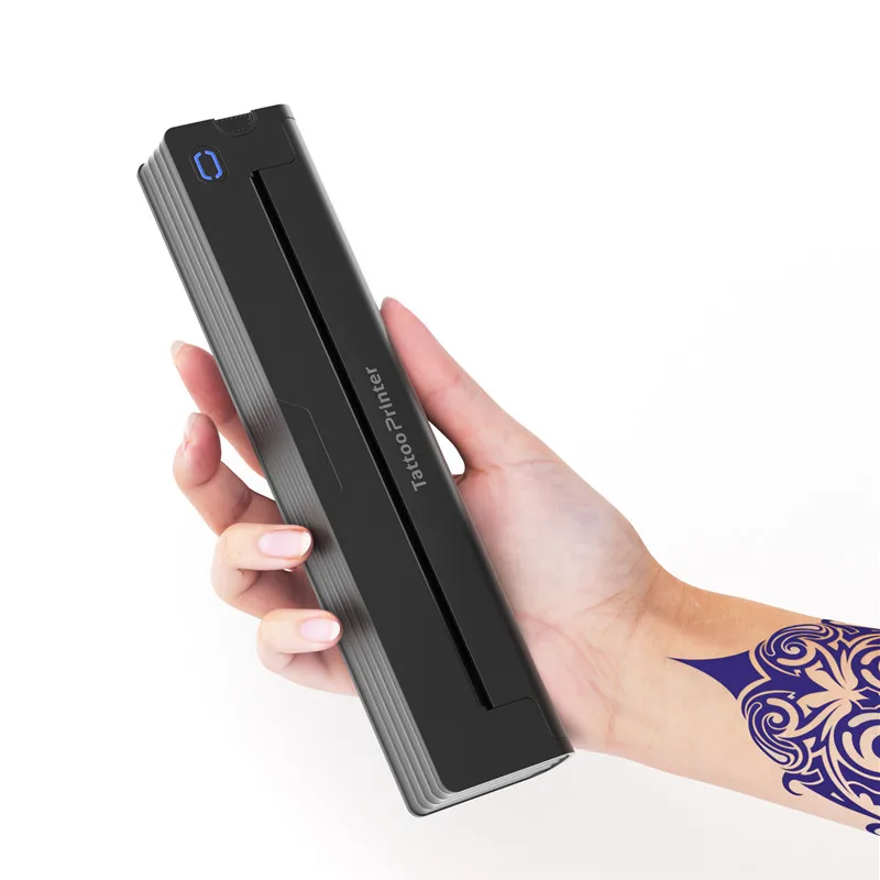 A41 portátil impressora de tatuagem mini térmica sem tinta bluetooth impressora de documentos sem fio compatível com android/iphone/ipad/pc
