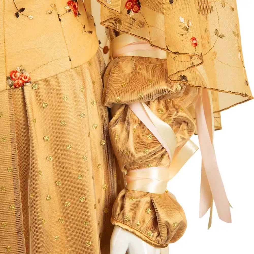 padme picnic dress Cosplay Amidala Yellow Costume Movie Space Battle Outfits Women Skirts Girls Roleplay Halloween Fantasia Suit Headband Sizes:3XL (11-13 yrs.) gala ball Sage wedding party groomsmen