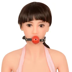 BESTCO 18+ Mouth Gag Adjustable Plastic Ball Oral Fixation Band Flirt Bondage Restraints BDSM Games Erotic Sex Toys for Adults