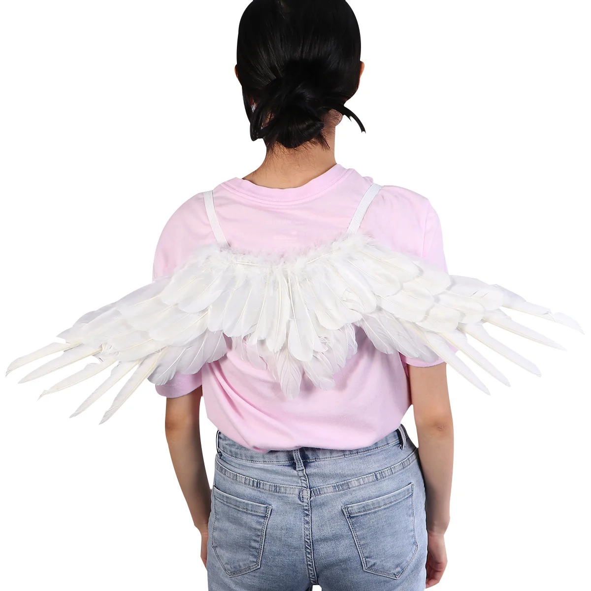 White Angel Wing Costume S for Adults Halloween Wedding Birthday Party Performance Props Wings Angle Wings