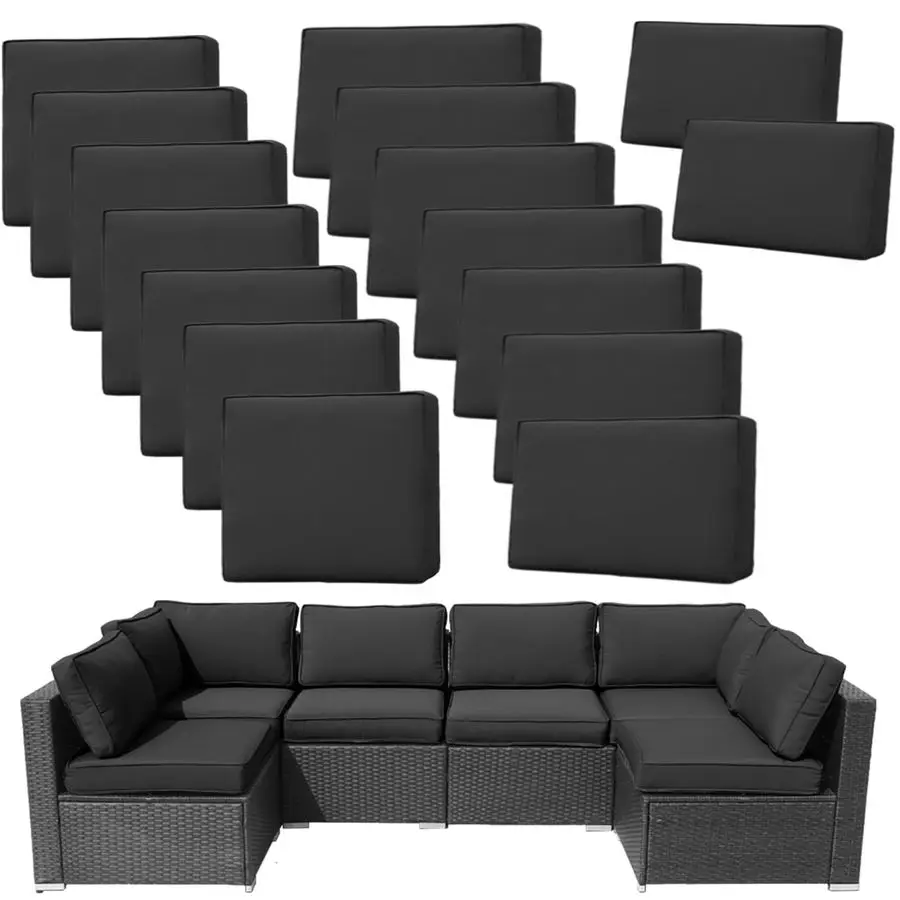 

Patio Cushion Covers Replacement Outdoor Couch Cushions Covers Splashproof Sofa Slipcovers Set with Zippers,Patio Furniture Prot