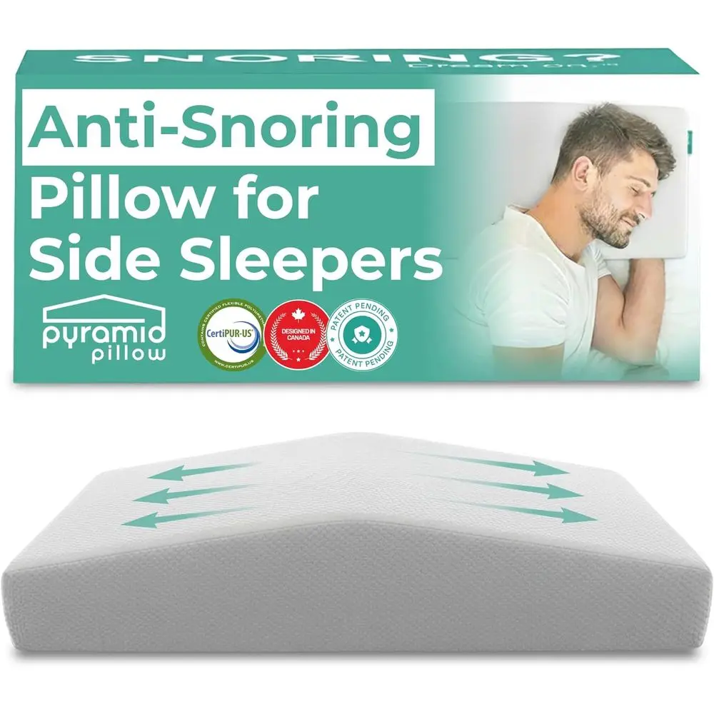

Memory Foam Pillow for Side Sleepers: Patent-Pending Snoring Relief Solution