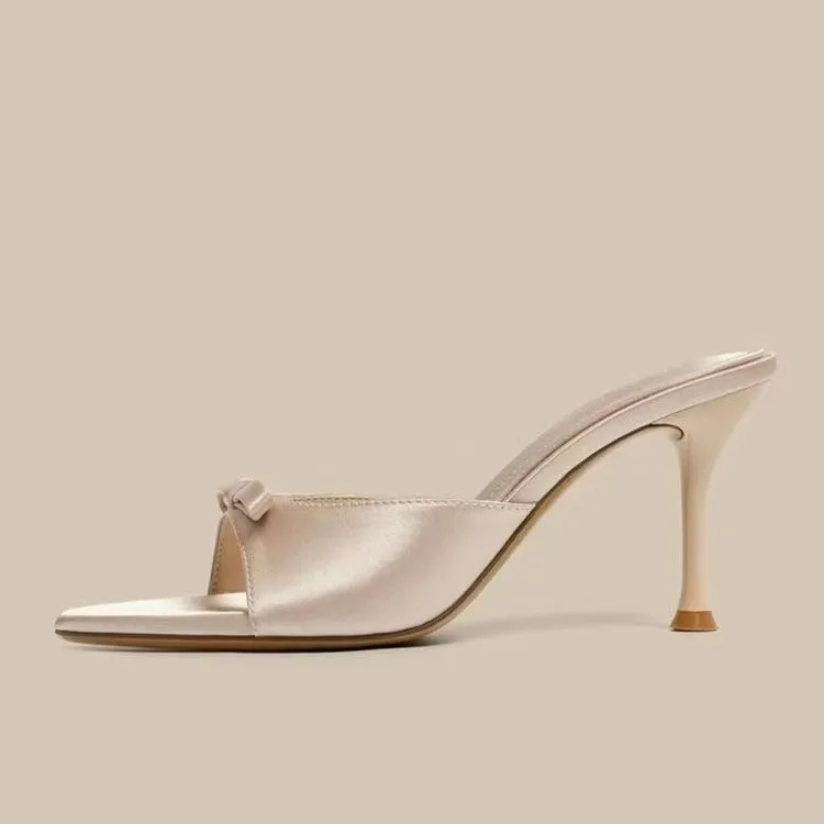 

Женские туфли на высоком каблуке во французском стиле с бантом, новинка 2026 года, подходят к платьям, универсальные и элегантные.