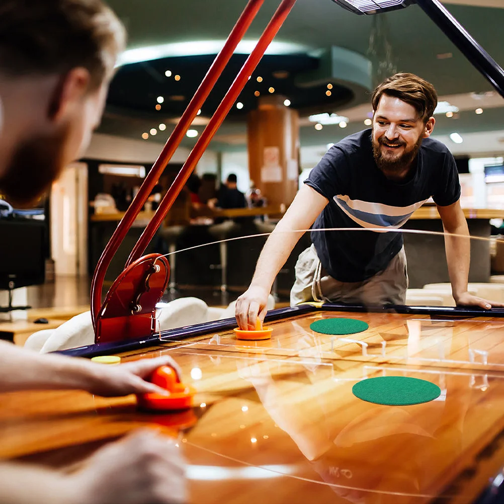 

8Pcs Table Hockey Pusher Pads Durable Replacement for Mini Table Hockey Smooth Sliding Accessories Pushers Pads