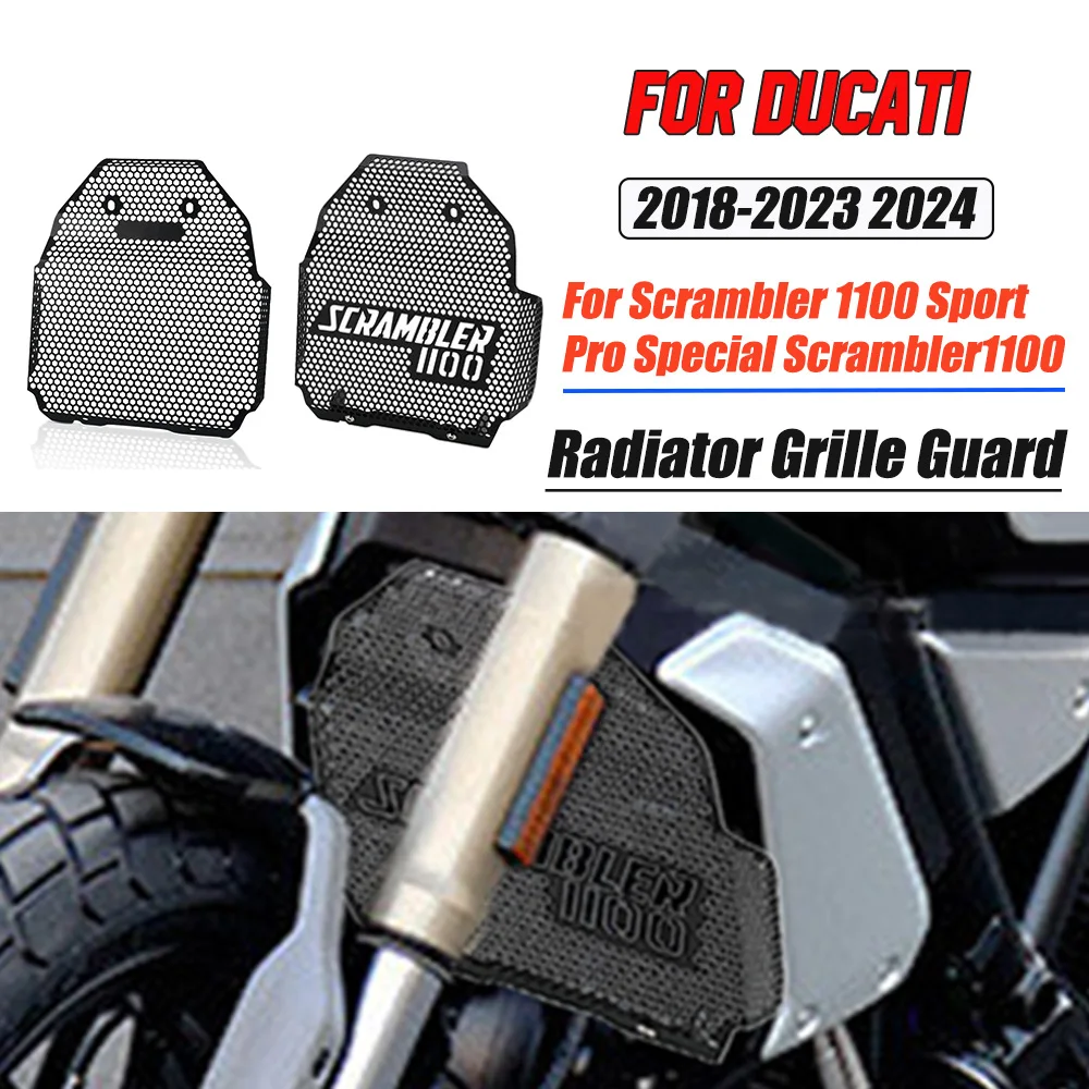 

Motocycle Radiator Grille Cover Water Tank Guard Protection For Ducati Scrambler 1100 Sport Pro Special Scrambler1100 2018-2024